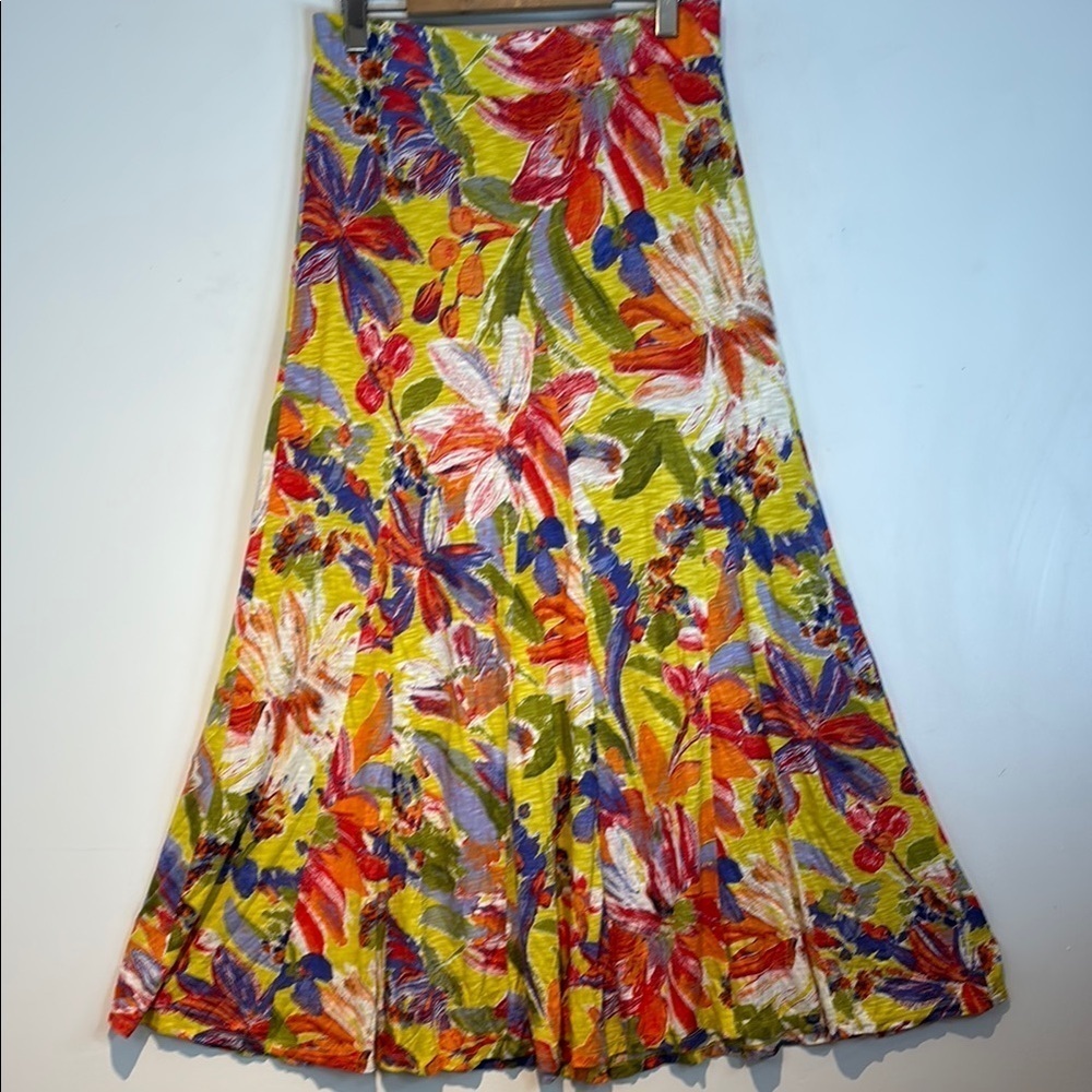 Tommy Bahama stretch Floral Tropical Vacation Maxi Skirt size medium